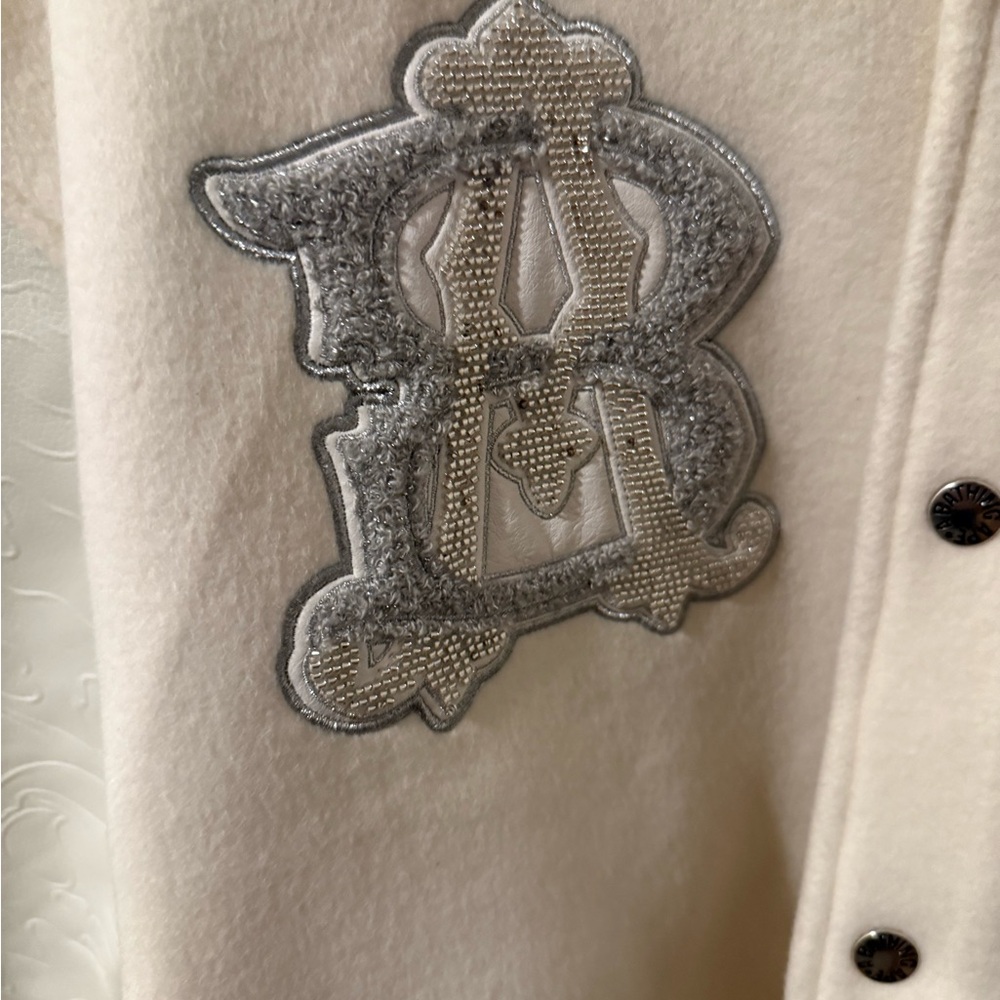 Bathing Ape Line Camo Multi Logo Wool Varsity Jacket -Mens XL -Ivory Color - Picture 5 of 8